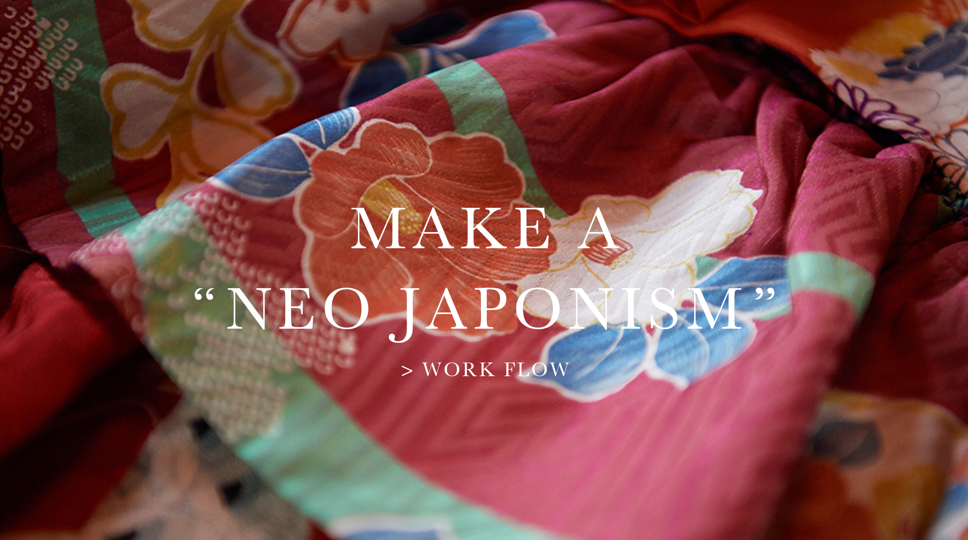 Make a “NEO JAPONISM” 留袖・振袖など着物をリメイクしてドレスへ